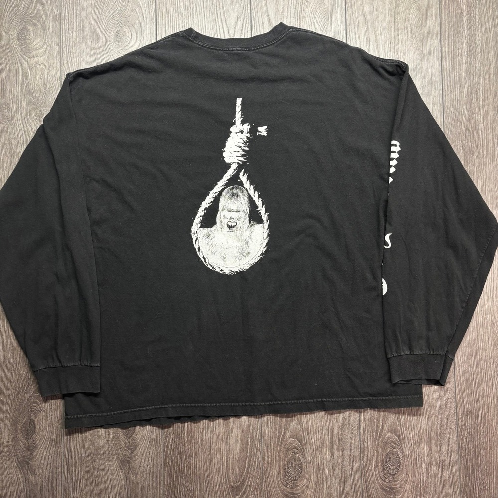 Ramirez Grey Gorilla Long Sleeve T-Shirt Black G59 Streetwear Mens XXXL